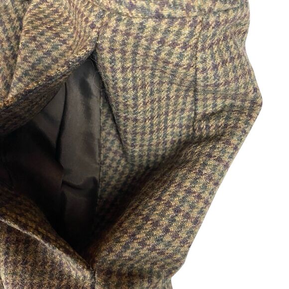 Lauren Ralph Lauren Women's 10 Wool Tweed Dress Pants Brown Houndstooth Lined - Picture 5 of 10